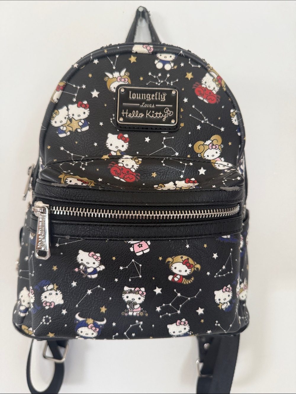 Loungefly Black Hello Kitty Celestial zodiac Mini Backpack